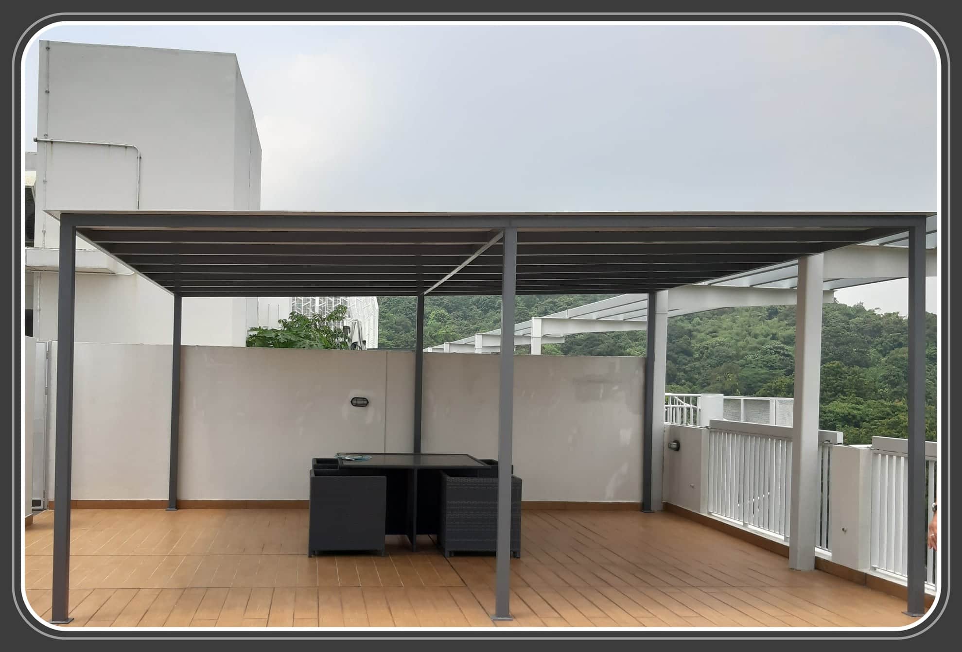 Fixed awning Shelter